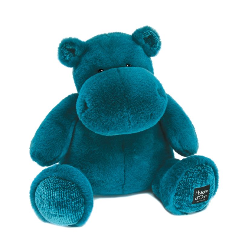  - plush hippo dark blue 40 cm 
